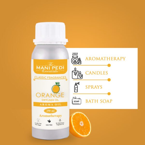 Orange Diffuser Oil| Aromatherapy | Promotes Relaxation, joyfulness, Calmness & Better Sleep| Healthy Home Fragrance | Long-lasting Aroma - 250ml - Image 6