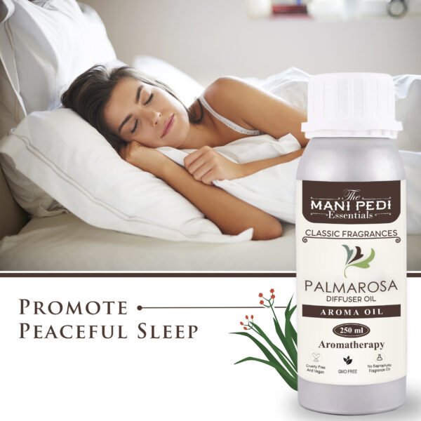 Palmarosa Diffuser Oil| Aromatherapy | Natural Air Purifier| Promotes Relaxation, Calmness & Better Sleep| Healthy Home Fragrance | Long-Lasting Aroma - 250ml - Image 4