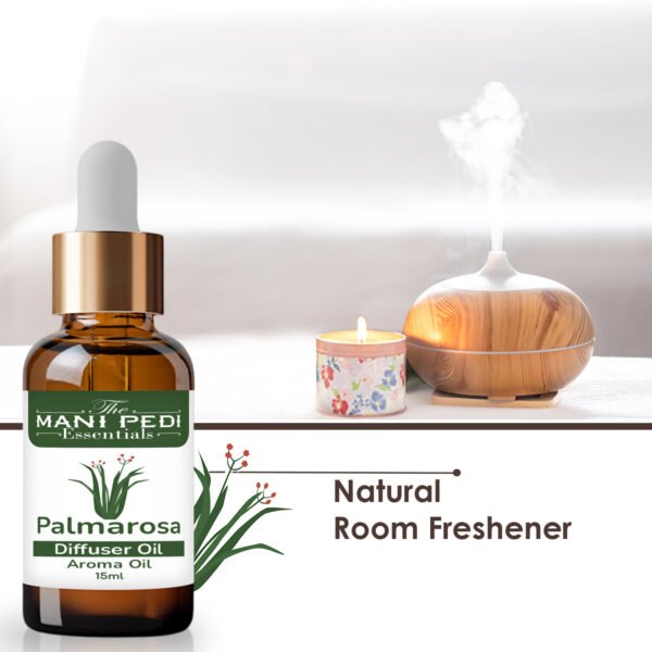 Palmarosa Diffuser Oil | Strong & Long-Lasting Aroma Oil | Aroma Oil for Home Fragrance | diffuser Oil Pure & Undiluted - 15ml - Image 5