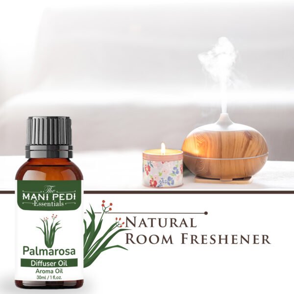 Palmarosa Diffuser Oil | Strong & Long-Lasting Aroma Oil | Aroma Oil for Home Fragrance | diffuser Oil Pure & Undiluted - 30ml - Image 5
