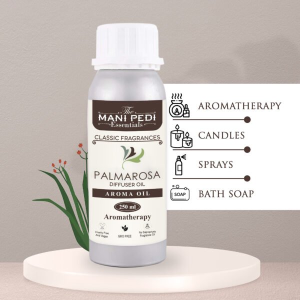 Palmarosa Diffuser Oil| Aromatherapy | Natural Air Purifier| Promotes Relaxation, Calmness & Better Sleep| Healthy Home Fragrance | Long-Lasting Aroma - 250ml - Image 6