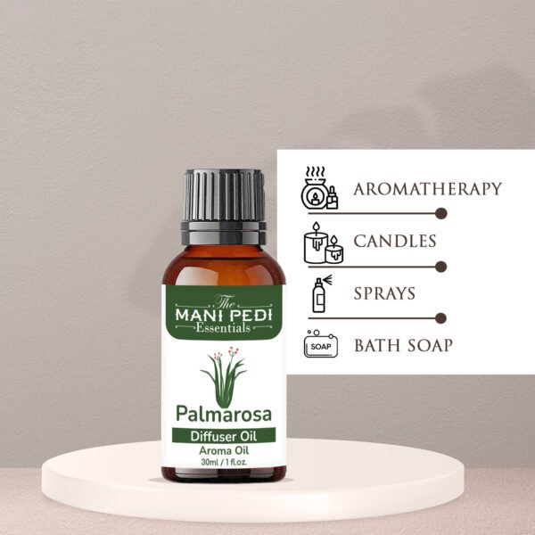 Palmarosa Diffuser Oil | Strong & Long-Lasting Aroma Oil | Aroma Oil for Home Fragrance | diffuser Oil Pure & Undiluted - 30ml - Image 6