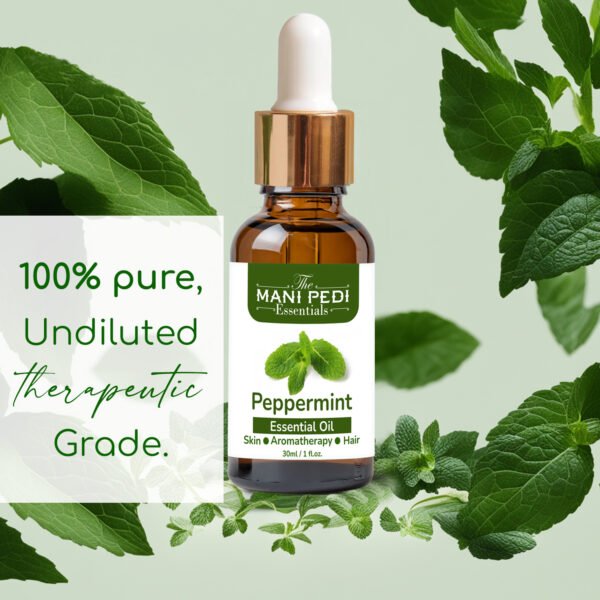 Peppermint Essential Oil: A Refreshing and Invigorating Solution for Headaches, Digestive Issue & more naturaly - 30ml - Image 4