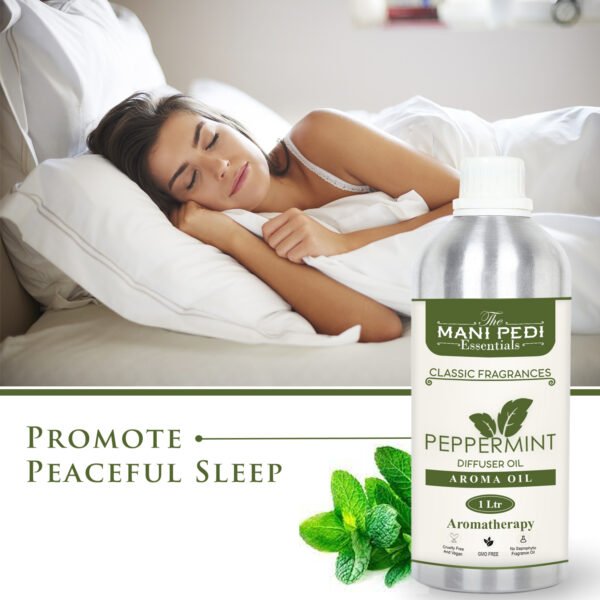 Peppermint Diffuser Oil with Long-lasting Aroma. Cool & Refreshing Fragrance that Energizes & Stimulates. Ideal for Aromatherapy, Diffusers & Air Purifiers - 1 Liter (1000ml) - Image 4