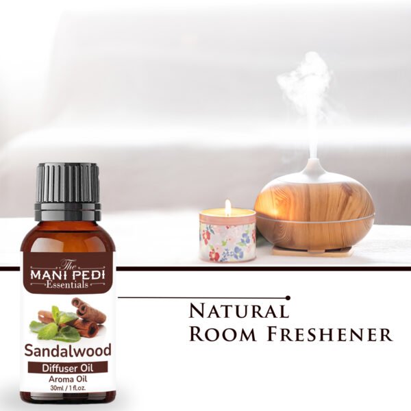 Sandalwood Diffuser Oil| Aromatherapy | Promotes Woody Homely Feel, Relaxation, Calmness & Better Sleep| Healthy Home Fragrance | Long-lasting Aroma - 30ml - Image 5