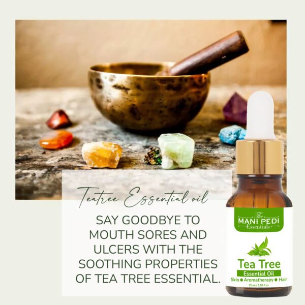 Tea Tree Essential Oil for Skin, Hair, Face & Acne Care. 100% Pure & Natural Essential Oil - 15ml - Image 2