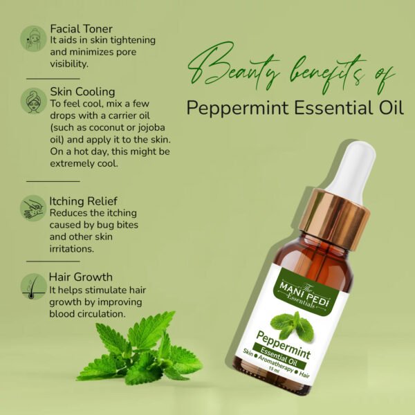 Peppermint Essential Oil For Refreshing & Invigorating Solution | Headaches, Digestive Issues and More naturaly - 15ml - Image 6