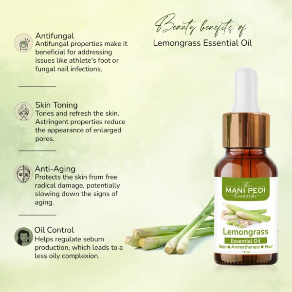 Lemongrass Essential Oil 100% Undiluted Pure And Natural Therapeutic Grade For Skin, Hair Care, Insect Repellant and Aromatherapy - 15ml - Image 6