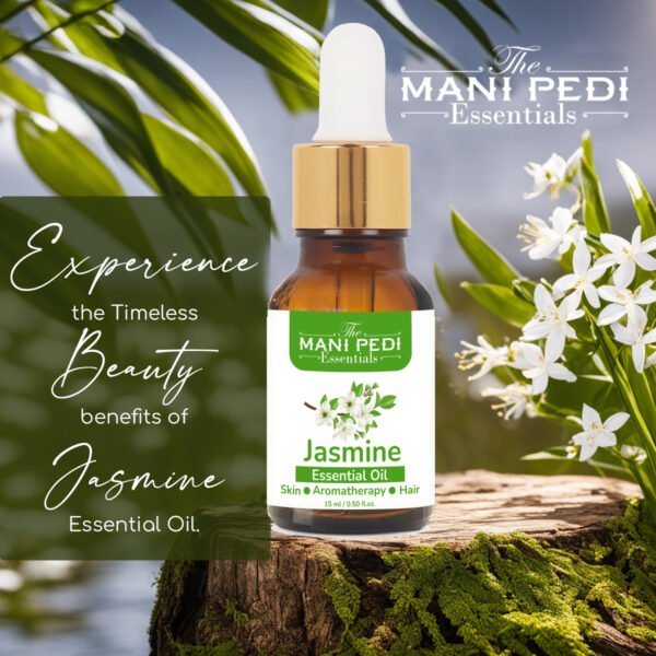Jasmine Essential Oil for Helps Hair Growth, Bathing, Pooja, Diffuser, Home Fragrance & Soap Making | Used Aroma Therapy, Stress Relief & Relaxation - 15ML - Image 2