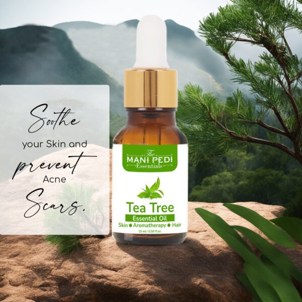 Tea Tree Essential Oil for Skin, Hair, Face & Acne Care. 100% Pure & Natural Essential Oil - 15ml - Image 5