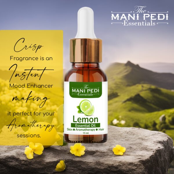 Lemon Essential Oil Pure & Natural for helps Brighter Skin & Clean Refreshing | Home Aroma Diffuser Oil - 15ml - Image 2