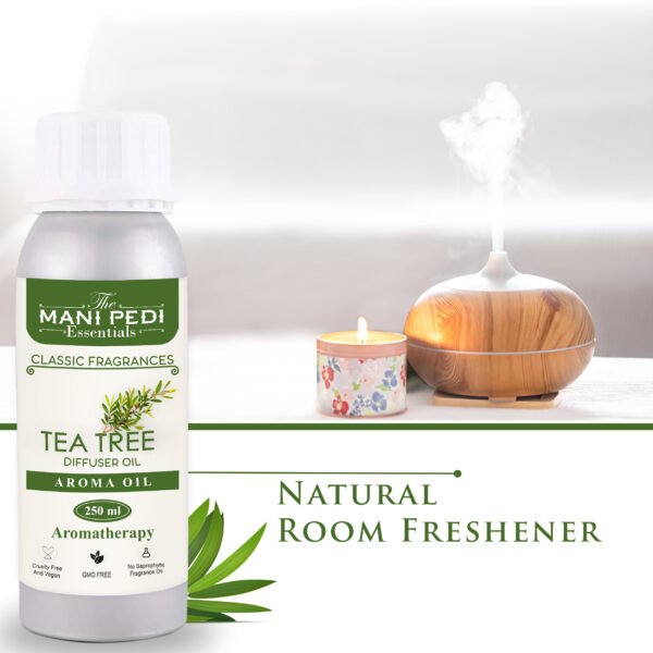 Pure Tea Tree Diffuser Oil| Aromatherapy | Promotes Relaxation, Calmness & Better Sleep| Healthy Home Fragrance | Long-lasting Aroma - 250ml - Image 5