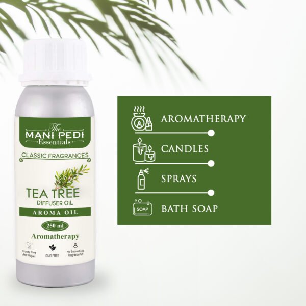 Pure Tea Tree Diffuser Oil| Aromatherapy | Promotes Relaxation, Calmness & Better Sleep| Healthy Home Fragrance | Long-lasting Aroma - 250ml - Image 6