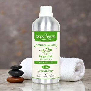 Jasmine Diffuser Oil with Long-lasting Aroma. Sweet, Floral, Feminine Fragrance for Mood Upliftment. Ideal for Aromatherapy, Diffusers & Air Purifiers - 1 Liter (1000 ml)