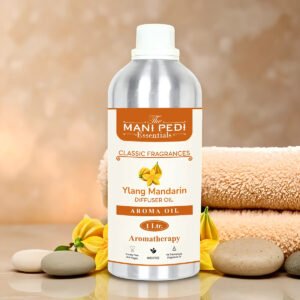 Ylang Mandarin Diffuser Oil with Long-Lasting Aroma. Alluring Citrus & Floral Fragrance. Aromatherapy, Diffusers, Air Purifiers. Promotes Relaxation, Calmness & Better Sleep - 1 Liter (1000ml)
