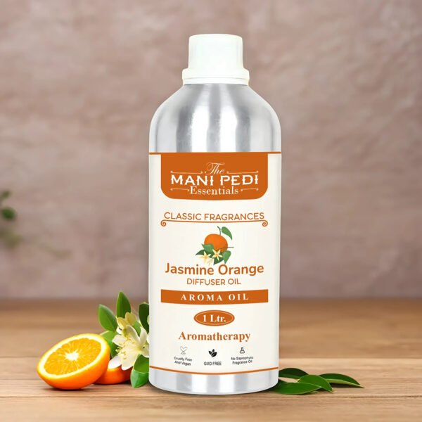 Jasmine Orange Diffuser Oil with Long-lasting Aroma. Floral & Citrus Notes for Refreshing & Uplifting Fragrance. Idea for Aromatherapy, Diffusers, Air Purifiers - 1 Litre (1000ml)