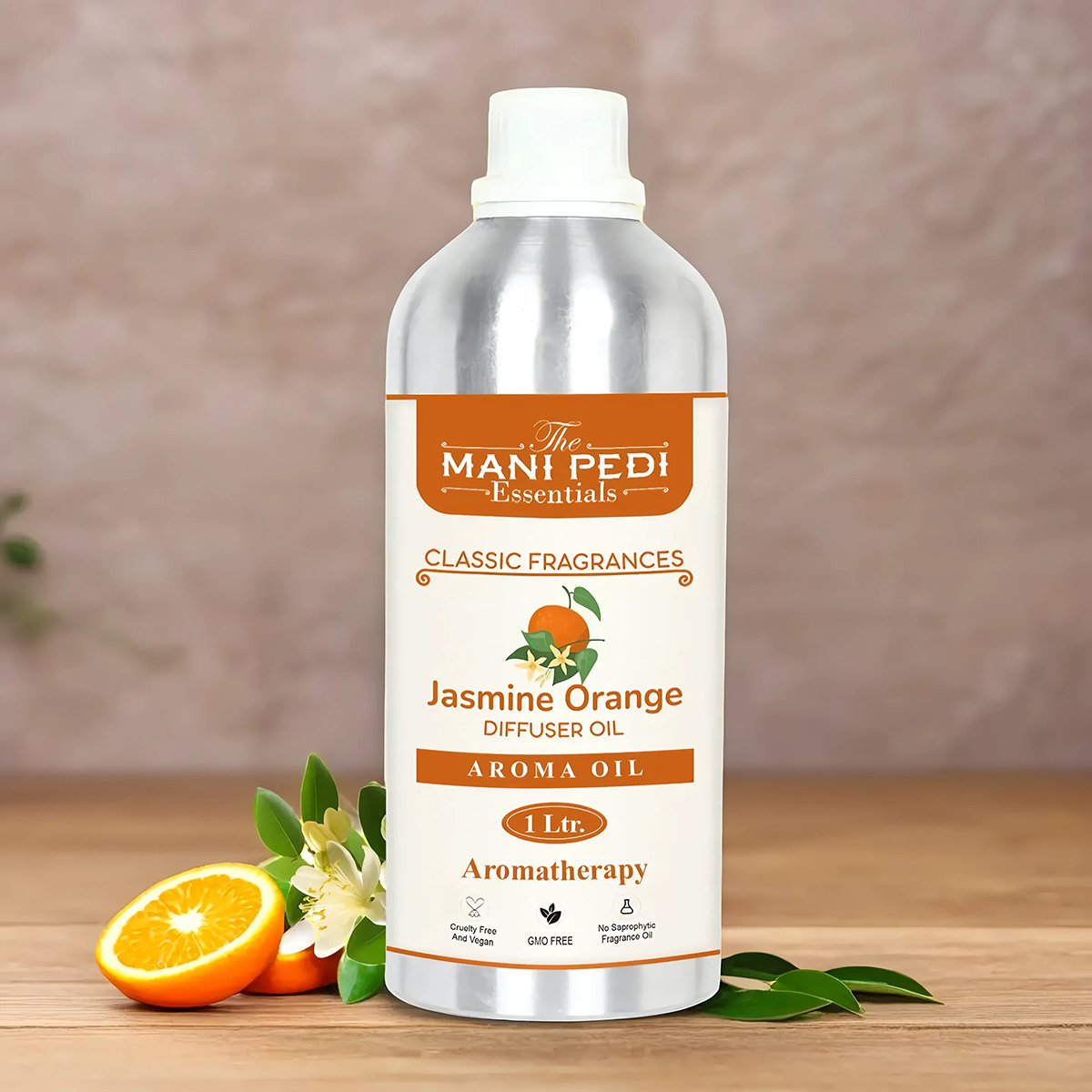 Jasmine Orange Diffuser Oil with Long-lasting Aroma. Floral & Citrus Notes for Refreshing & Uplifting Fragrance. Idea for Aromatherapy, Diffusers, Air Purifiers – 1 Litre (1000ml)