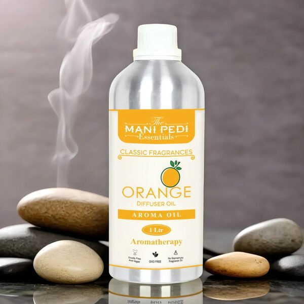 Orange Diffuser Oil with Long-lasting Aroma. Fresh, Citric, Cheerful Fragrance that Relieves Anxiety & Stress. Ideal for Aromatherapy, Diffusers & Air Purifiers - 1 Liter (1000 ml)