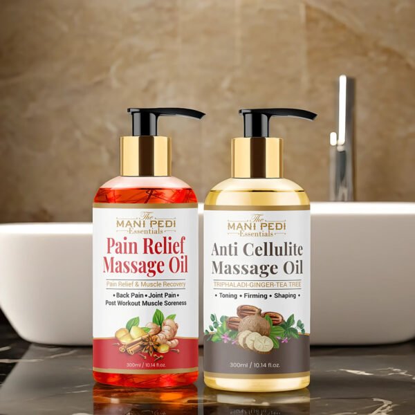 Pain Relief & Anti Cellulite Massage Oil for Joint Pains, Toning, Shaping & Muscle Soreness.