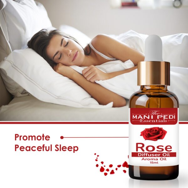 Rose Diffuser Oil| Aromatherapy | Calming Floral |Promotes Relaxation, Calmness & Better Sleep| Healthy Home Fragrance | Long-lasting Aroma - 15ML - Image 4