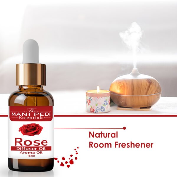 Rose Diffuser Oil| Aromatherapy | Calming Floral |Promotes Relaxation, Calmness & Better Sleep| Healthy Home Fragrance | Long-lasting Aroma - 15ML - Image 5